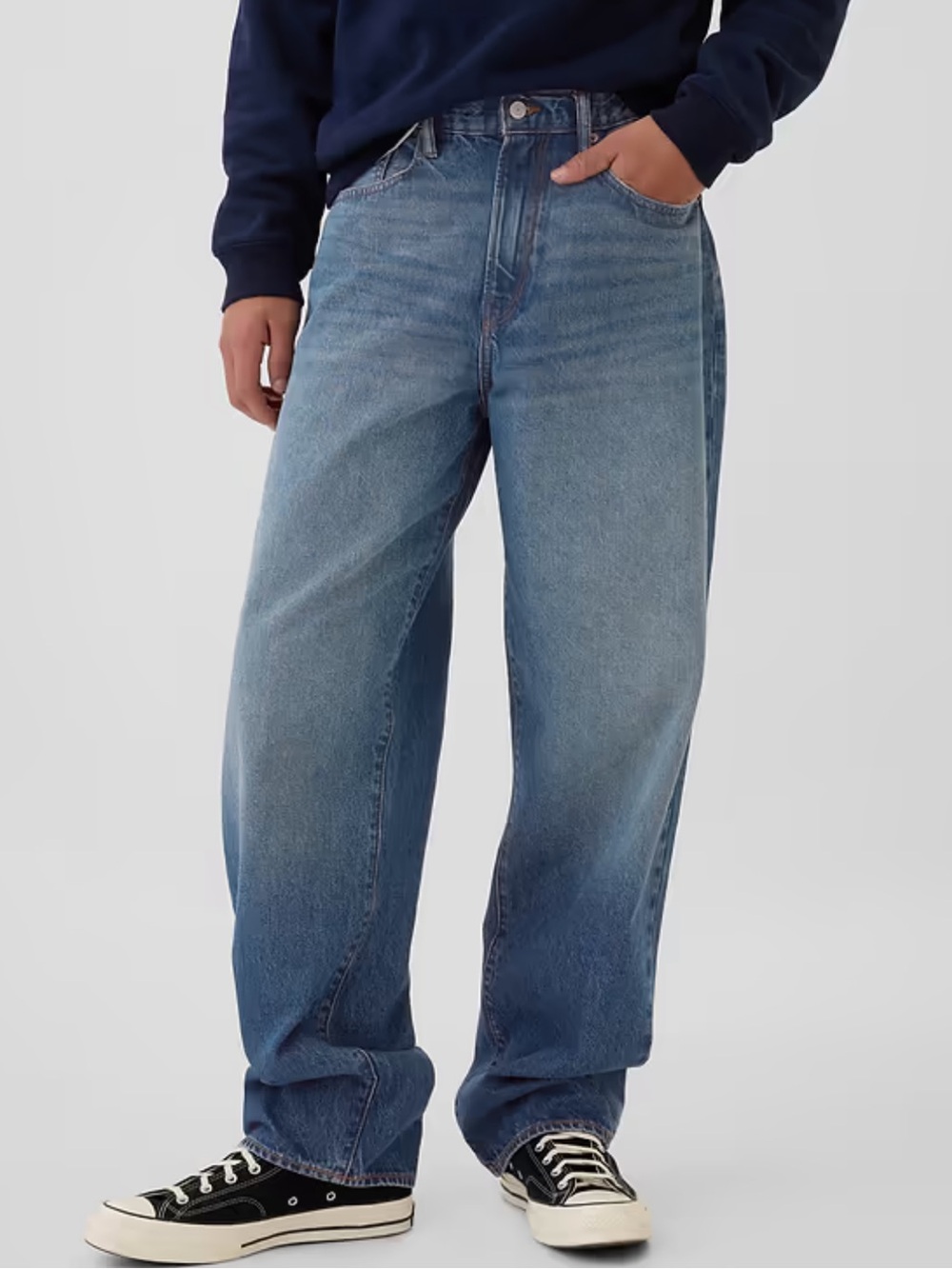 GAP Men's Baggy Jeans - Dark Wash Blue 36x32